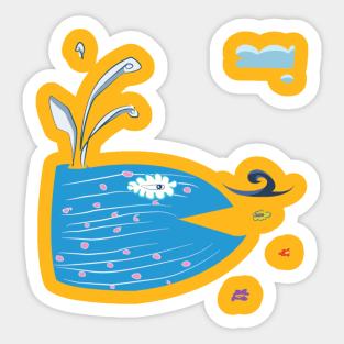 Whale Sticker